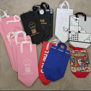 30 pc insulated disposible tote lunch bag dinner bags large, small & middle six